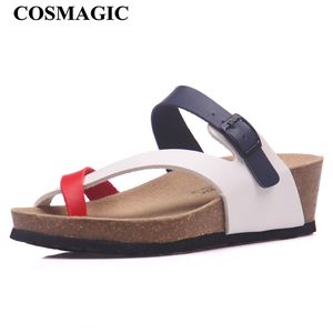 Fashion Cork Wedge Sandals Slipper 2018 Nuove donne Summer Beach Trifle Casual Cross Buckle Flip Flips Spedizione gratuita