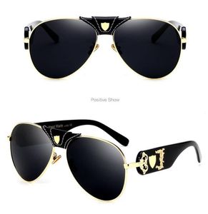 Hochwertige klassische Piloten-Sonnenbrille, Designer-Marke, Herren-Damen-Sonnenbrille, Brillen, Gold, Schwarz, Braun, 60 mm Glaslinsen