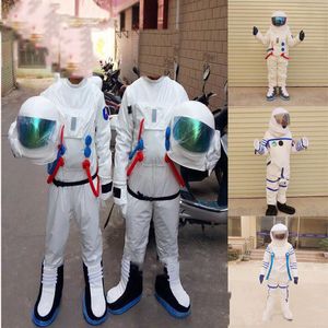 2018 Sıcak satış Uzay suit maskot kostüm ile Astronot maskot kostüm Sırt Çantası ile LOGO eldiven, ayakkabı, Ücretsiz Kargo Yetişkin Boyutu