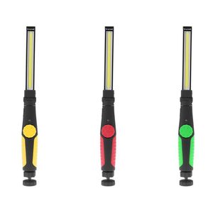 Lampada da lavoro a LED COB ricaricabile tramite USB Lampada da ispezione per riparazione auto magnetica Luci di emergenza Lampade da lavoro notturne portatili