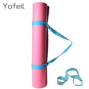 Yofeil 1 PC elastische Baumwolle rutschfeste Yogamatte Sling Strap multifunktionale Fitness Sport Gym Übung Gürtel Yoga Gürtel