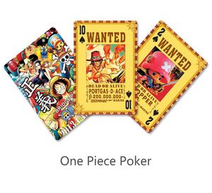 Ny stil One Piece Poker Cards Cartoon Luffy Playing Cards Board Game Entertainment Collection Supplies