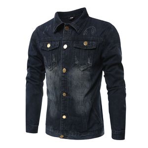 Han Edition Män Plus-Size Utrikeshandel Denim Jacket Jean