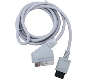 1,8 M RGB Scart Video HD HDTV AV Cable Cord Adapter Wymiana Adaptera dla Wii / Wiiu Wysokiej jakości szybki statek