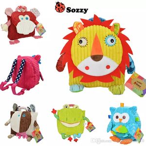 Factory Price Wholesale 25cm Children SOZZY Kids Gift Lovely Cartoon Animals Backpacks Baby Plush Shoulder Bag