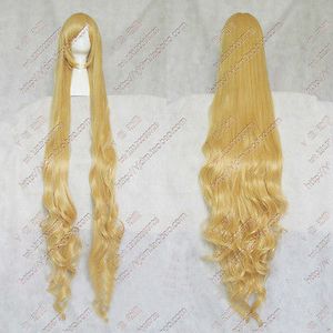 59 tum Rapunzel Custom Styled Wig, Blandad Blond Wig Style Wig 150cm