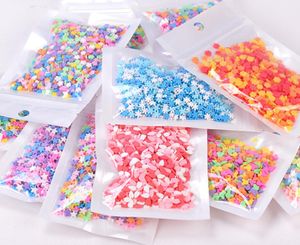 5bag Soft Ceramic Slice Beads For Epoxy Filler Resin Pendant Jewelry Making Craft DIY Accessories