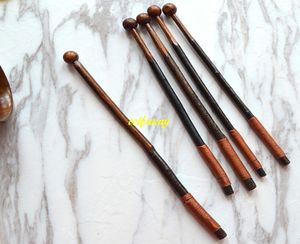 100pcs/lot Fast shipping 20*1.3cm & 18*1.3cm Natural Branches Nanmu Coffee Stir Sticks Creative Coffee dipper stick