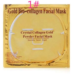 Maschera per il viso al collagene bio oro Maschera per il viso Maschera per il viso al collagene in polvere d'oro di cristallo Fogli Prodotti idratanti per la cura della pelle di bellezza