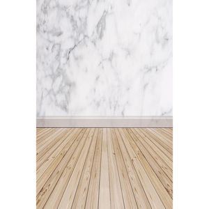 Grey and White Marble Wall Background for Photo Studio Fondo Fotografico Indoor Wedding Photography Backdrops Vinyl Wooden Floor