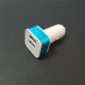 Ciężarówka samochodowa Dual 2 port USB Mini Ładowarka Adapter do 7 6 5 Huawei P10 Samsung Galaxy S8 S7 12 V Power