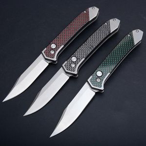 Thomas autOTF automatic knife 4 colors carbon fiber handle single action hunting camping survival knives Xmas gift knives 1pcs free shipping