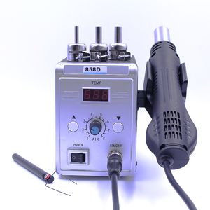 Hot Air Gun 858D 700W BGA Rework Solder Station Soldering Heat Air Gun Station 220V / 110V For SMD SMT Welding Repair With Gifts