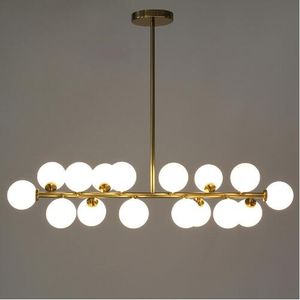 North Europe LED modo chandeliers lighting DNA pendant lights 16/18 Globes glass lampshade chandelier LED lighting fixture