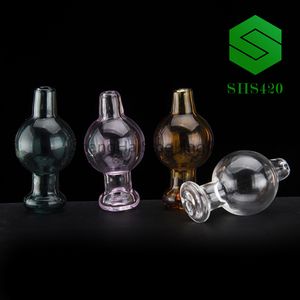 Colored Glass Carb Cap L=40mm OD=20mm Fits Thermal & Flat Top Banger With 21.5mm Bowl Quartz Banger Nail Oil Rigs Wholesale
