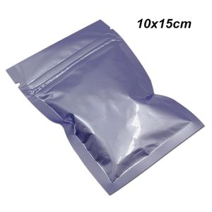 100 PCS 10x15 cm Roxo Resealable Folha De Alumínio De Alimentos Sacos De Embalagem De Armazenamento Auto Sealable Mylar Foil Folha De Vedação De Calor pacote de Embalagem de Alimentos bolsa