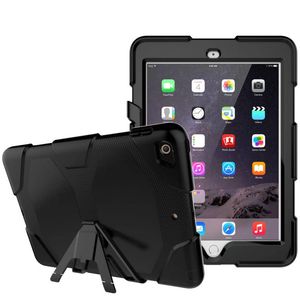 Heavy Duty Case For iPad Mini 1 2 3 4 5 Air Pro 9.7 11.0 Rugged Impact Hybrid Armor Shockproof Cover Silicone PC Robot Armor Shell