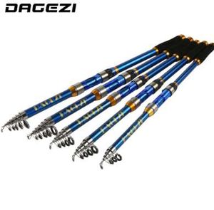 Pólo de pesca de alta qualidade de alta performance de diageez de alta qualidade Fibra de carbono vara de pesca telescópica 2.1 / 2.4 / 2.7 / 3.0 / 3.6m Pesca