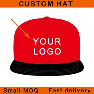 Custom baseball hat small MOQ order flat brim full close fitted 3D fashion embroidery trucker basketball football golf tennis sport hip hop custom snapback cap