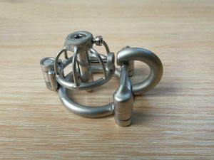 Ultra Krótka Chastity Lock Chastity Cage Bondage Mężczyzna Chastity Urządzenie Gear Cock Cage Cage Ze Stali Nierdzewnej Penis Cage Dla Man Stały CBT BDSM