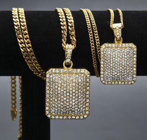 Herren Hip Hop Kette Modeschmuck voller Strass Anhänger Halsketten Gold gefüllt Hiphop Sternzeichen Schmuck Männer kubanische Ketten Halskette Erkennungsmarke