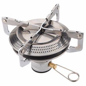 Outdoor Picnic Barbecue Camping Equipment Portable Stainless Steel Camp Collapsible Bracket Gas Stove With bag