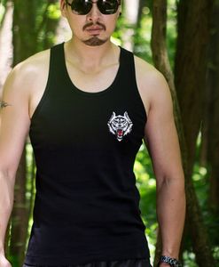 Mens Tank Tops broderi Ny ärmlösa t-shirts Gym Sports Muscle Bodybuilding Vest Male Topps