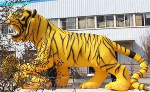 Wholesale custom painted for sale - Group buy 5m Giant Tiger Advertising Inflatable Tiger Custom Painted Tiger with Printing