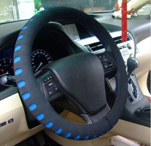 New EVA Punching Universal Car Steering Wheel Cover Diameter 38cm Automotive Sup 5 Colors for Choice