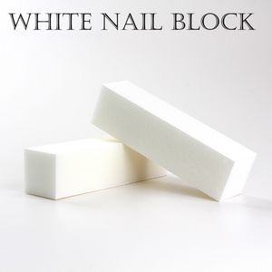 Salon Ücretsiz Nakliye için İyi Kalite Toptan Beyaz Buffing Zımpara Dosyalar Blok Pedikür Manikür Bakımı Tırnak Dosya Tampon