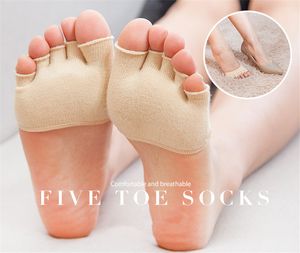 Wholesale fingered toe socks for sale - Group buy Summer Fashion Cotton Five Toe Socks Women Invisible Toe Socks Non Slip Five Finger Yoga Socks