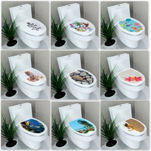 Helloyoung 32 * 39cmステッカーWCカバートイレペデスタルトイレスツールトイレ蓋ステッカーWCホームデコレーションバスルームアクセサリー