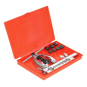 Freeshipping 9 Teile/los Doppel Rohr Bördeln Werkzeug Kit Set Rohr Bender Rohr Reparatur Mechaniker Bremse Klempner Aluminium Kupfer Messing Flares