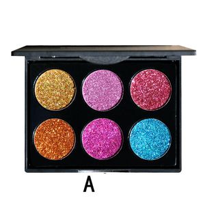 Handaiyan Glitter Teeshadow Shimmer Metal 6 Цветовая палитра