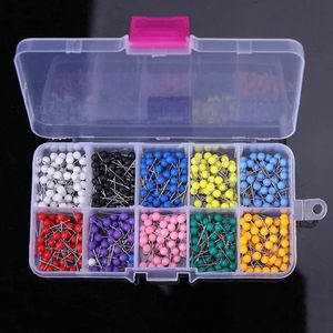 500PCS  set Candy Colors Pellet Push Pin Thumb Tack Message Board Push pin New Color Creative High-quality
