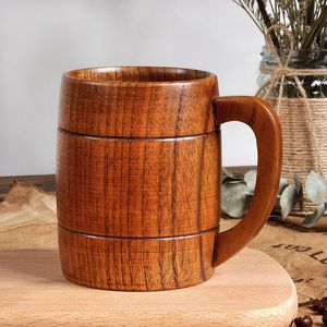 320 ml Holz Bier Tee Kaffeetasse Becher Wasserflasche Hitzebeständig Home Office Party Drinkware Umweltfreundlich