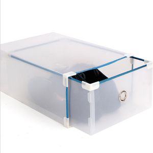 DIY Eco Friendly Shoe Storage Box Case Transparent Plastic Storage Box Rectangle PP Shoe Organizer Thickened drawer Shoe Box