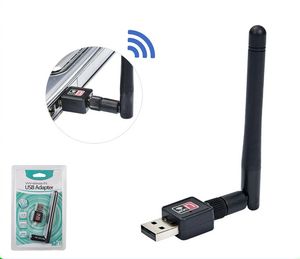 150Mbps USB WiFi Wireless Adapter Network LAN-kort med 5DBI-antenn IEEE 802.11n / g / b 150m Mini-adaptrar 120pcs / lot