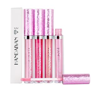 6 Color HANDAIYAN Diamond Shine Metallic Lipstick Charming Long Lasting Tattoo Liquid Lipstick Glitter Powder Lip Gloss