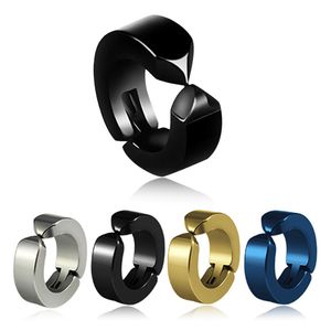 Falso aço inoxidável piercing brincos mulheres Stud Cuff Hoop Não-Penetrante clipe no brinco For Men s Punk Dilataciones Falsas Piercings Jóias