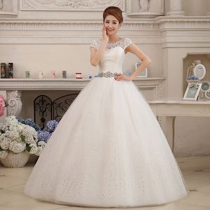 Free shipping 2018 New Arrival Korean Style Wedding Dresses White Romantic Wedding Gown Fashionable Bride Wedding Dress