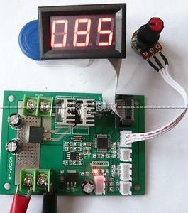 Freeshipping 500W 20A 12-24V DC Brush Motor PWM Speed Controller with led Digital Display Governor Driver