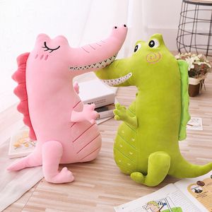 Бесплатная доставка мультфильм зуб гниение крокодил фаршированные плюшевые игрушки мягкие крокодилы подушки спальная подушка дети игрушки для взрослых