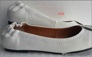 US Very Popular Trending Metal Buckle Sheepskin Genuine Leather Ballet Flats Outdoor Loafers Lady Women Shoes Sz 35-41