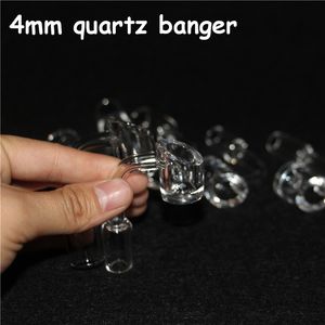 4mm Kalın Kulübü Banger Domeless Kuvars Tırnak 14mm Erkek Kadın. % 100 gerçek kuvarslar