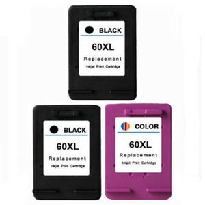 3 cartucce d'inchiostro HP 60 XL COLORE NERO CC640WN CC643WN Deskjet F4275 F4292 F4400 Photosmart C4683 C4685