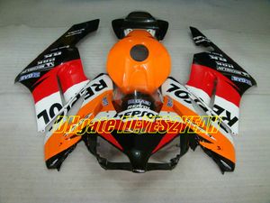 Honda CBR1000RR 04 için motosiklet Kaporta kiti 04 05 CBR 1000RR 2004 2005 CBR1000 ABS Kırmızı turuncu siyah Fairings seti + Hediyeler HM16