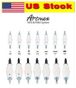 Amerykańskie zapasy Artmex V3 V6 V9 V9 V11 Wymienniki Wymienne Micaleedle Cartridges PMU MTS System Tattoo Igły Makeup Trwały
