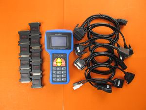 Ferramenta de programador chave, versão mais recente, t300 T-300 obd2, transponder automático, inglês, espanhol, cabos completos opcionais, fabricante de código t