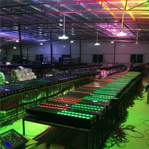 4pieces 10w point control wall washer linear led 18x10w rgbw 4in1 dmx waterproof dimmable outdoor led lights wall washer